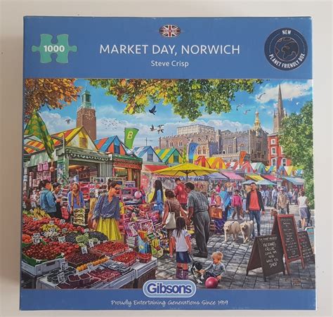 Puzzle Gibsons The Market Day Norwich 1000 Komp Gdańsk Kup Teraz Na