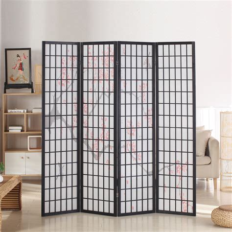 Japanese Style Shoji Screen Wood Room Divider Partition Screen Panel