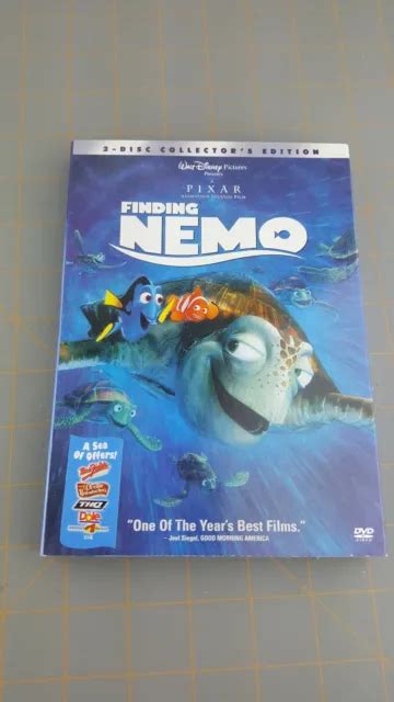 FINDING NEMO PIXAR Walt Disney 2 Disc Collector S Edition Fish DVD