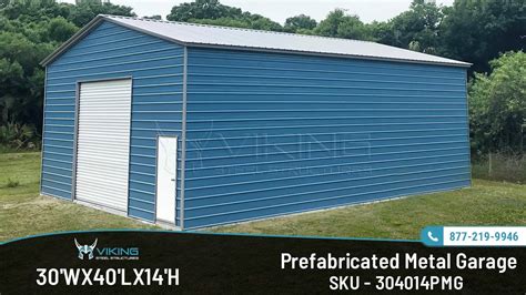 30x40x14 Prefabricated Metal Garage Home