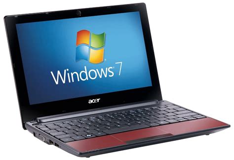Refurbished Acer Aspire One D255 Red Netbook Buy Refurbished Windows 7
