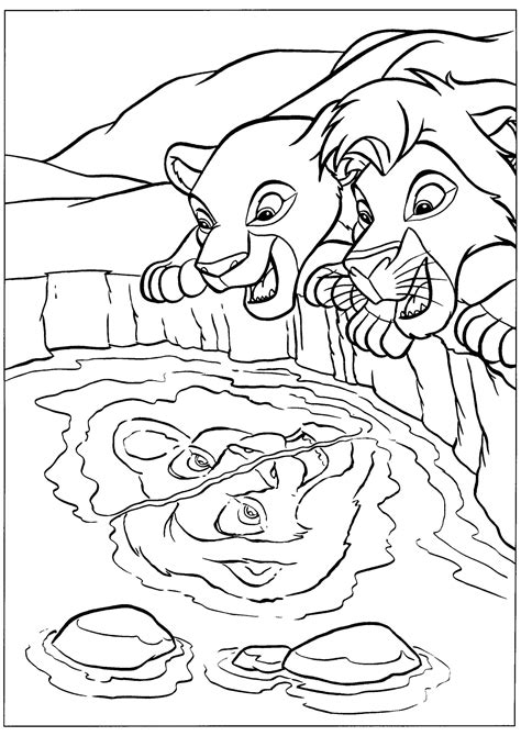 Lion King Coloring Pages Nala And Simba