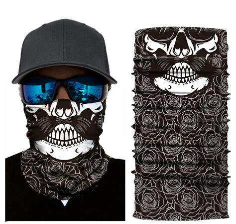 3d Digital Printing Skull Series Wild Headscarf Mask Outdoor Riding