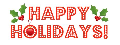 Happy Holidays Png Transparent Images Png All