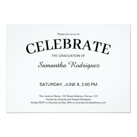 It's a 5x7 flat card and you can customize it. Create your own Invitation | Zazzle.com | Graduation party invitations, Create your own ...