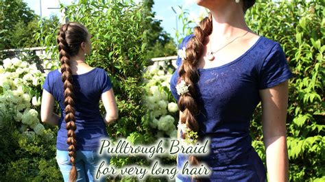 It has an amazing length. Pullthrough Braid for very long hair | Eng subs now! - YouTube