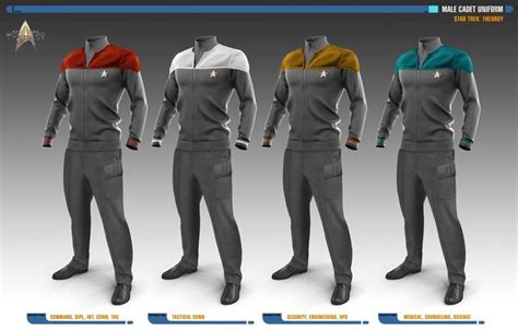 Male Cadet Uniforms Star Trek Uniforms By Auctor Lucan On Deviantart