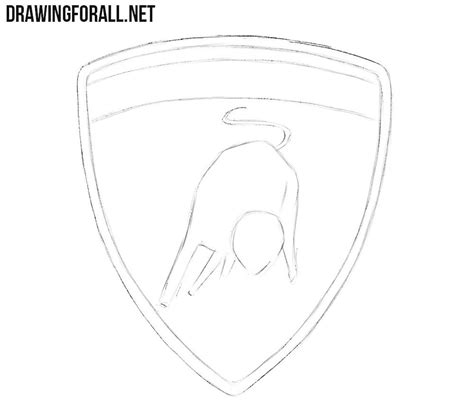 How To Draw A Lamborghini Logo Easy Howtodrawbodyposesstepbystepanime