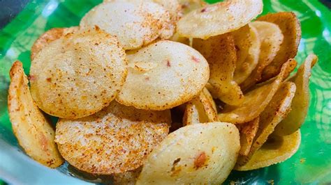 Crispy And Spicy Rice Flour Chipshome Made Chipshow To Make Chips At