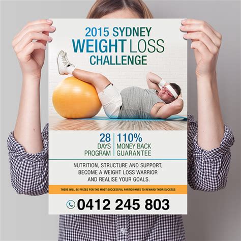 Create An Engaging Poster For A Weight Loss Challenge Postcard Flyer