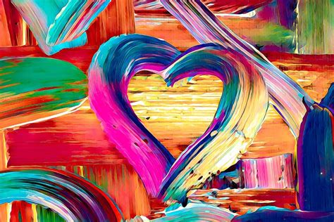 Heart Paint Painting Brushstroke Brush Stroke Love Lovecraft