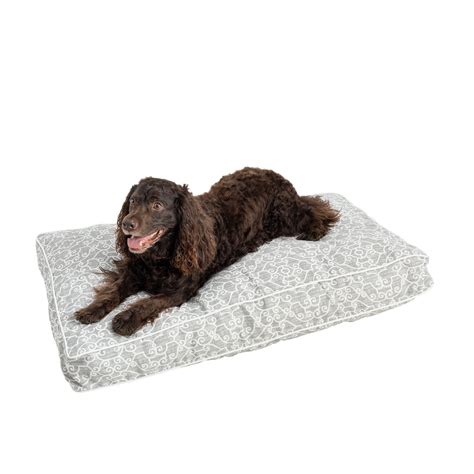 Snoozer® Ramey Gray Indooroutdoor Rectangle Dog Bed Dog Pillow Beds