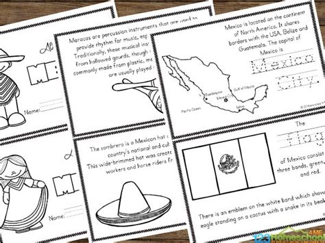 Free Printable Mexico For Kids Worksheets