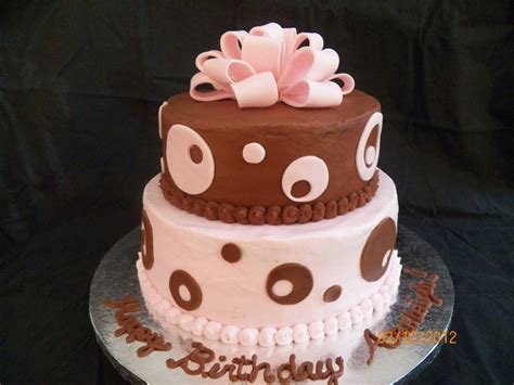 Polka Dot Birthday Cake CakeCentral Com