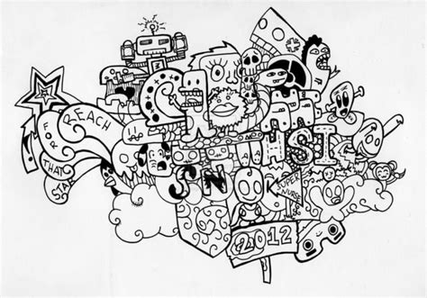 7 Cara Membuat Doodle Art Name Simple [50 Contoh Gambar Doodle]