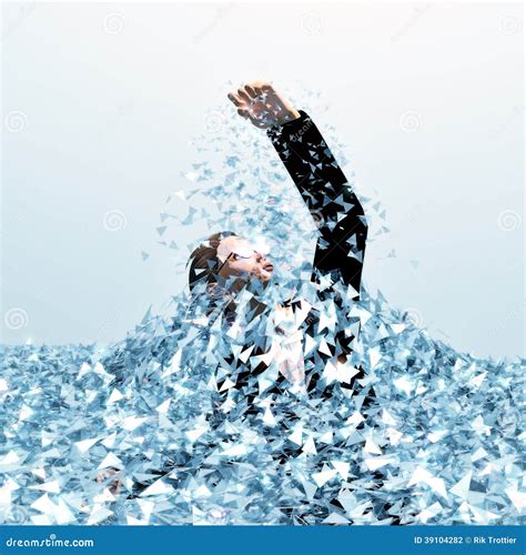 Breaking Through Glass Ceiling Stock Illustration - Image: 39104282