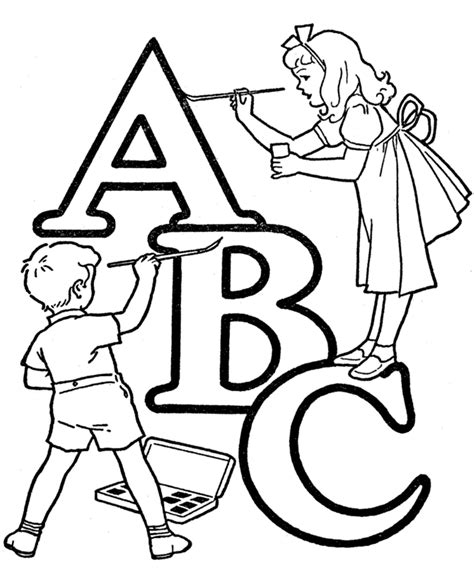 Abc Coloring Pages Printable