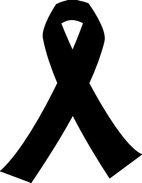 Check out our black white ribbon selection for the very best in unique or custom, handmade pieces from our craft supplies & tools shops. Ribbon For Cancer Clip Art at Clker.com - vector clip art ...