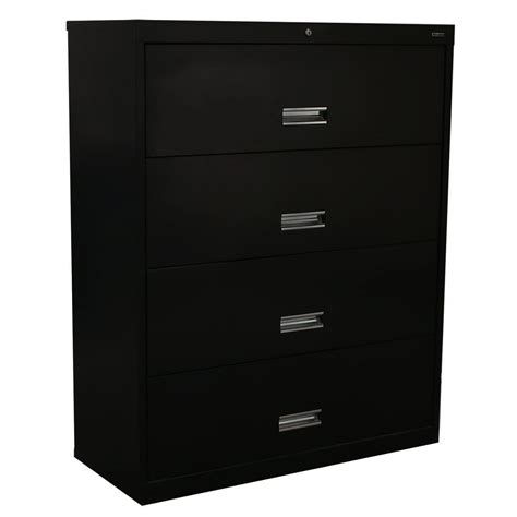 Find these used fireproof file cabinets at our storefront in pittsburgh, pa. Premier Used 4 Drawer Lateral File 42 Inch, Black ...