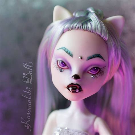 Custom Mh Dolls By Kosomolskidolls Monster High Custom Cat Doll Doll