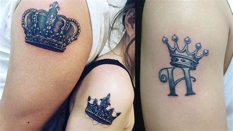 Amazing 20 Best King And Queen Crown Tattoo Designs Youtube