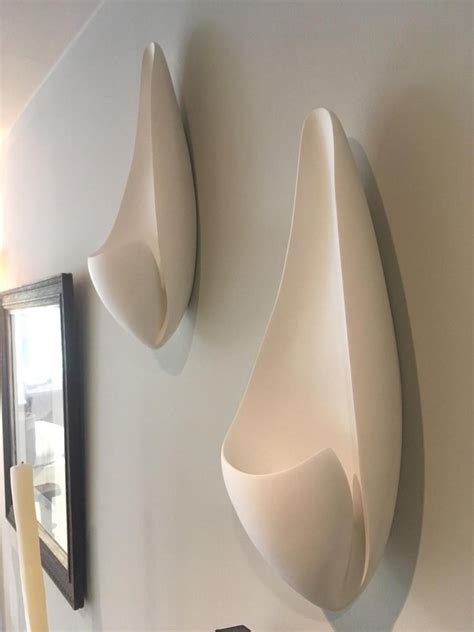 But depending on the quality of installation and the level of. Curl Contemporary Wall Sconce, Wall Light in White Plaster ...
