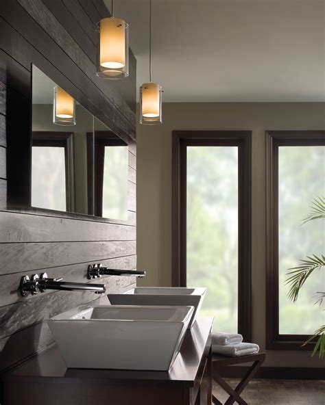 This bathroom vanity light features three frosted acrylic shades over a rubbed. Best Pendant Lighting Bathroom Vanity for Awesome Nuance ...