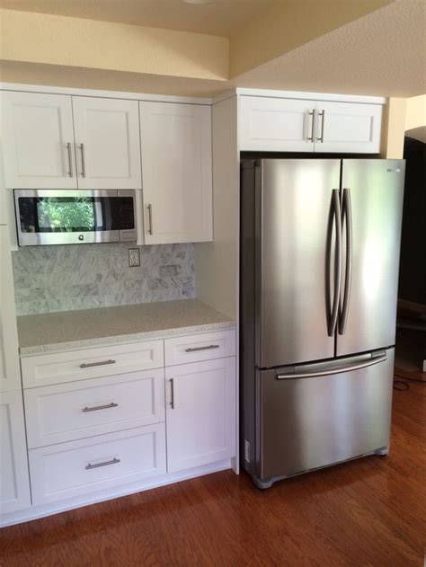 We did not find results for: Our kitchen reno. Bar pulls, white cabinets. Carrara ...