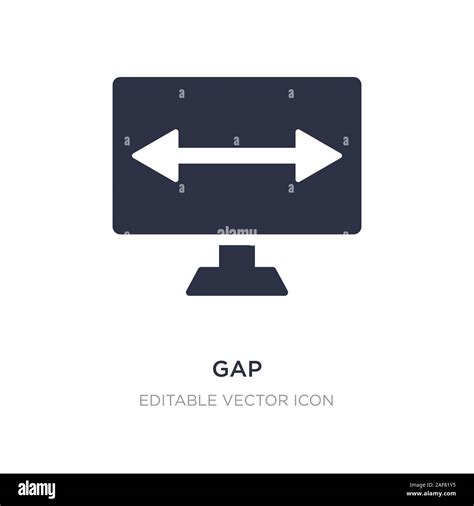 Gap Icon On White Background Simple Element Illustration From Ui