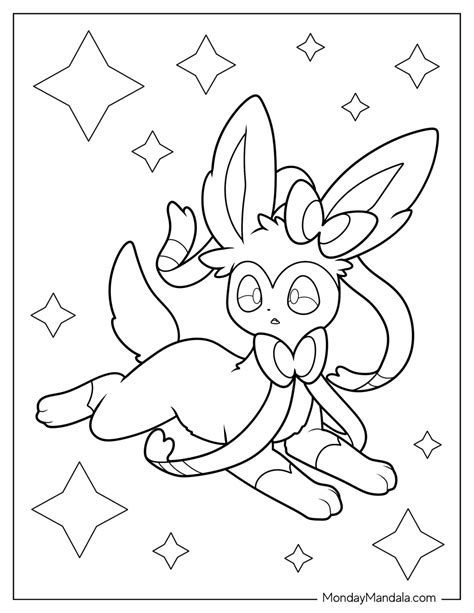 20 Sylveon Coloring Pages Free Pdf Printables