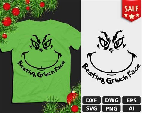 Svg Grinch Resting Grinch Face Merry Grinchmas Christmas Download Svg