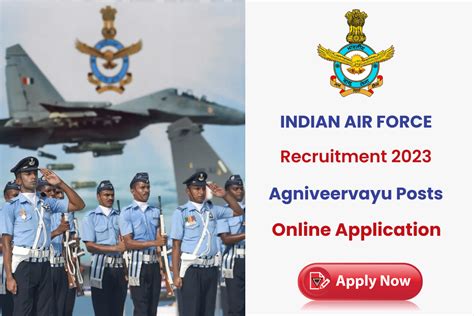 Indian Air Force Recruitment 2023 Agniveervayu Posts Online Application