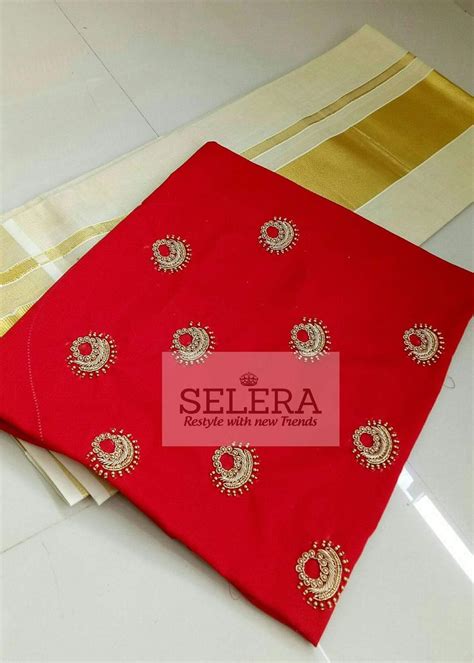 Pin By 🖤maria🖤 On Kerala Saree Designs Kerala Saree Hand Embroidery Saree Designs