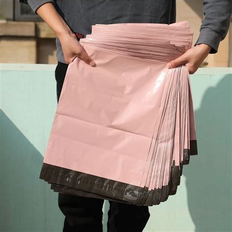 100 Pink Poly Mailer Ready To Ship Or Custom You Design Pink Shipping