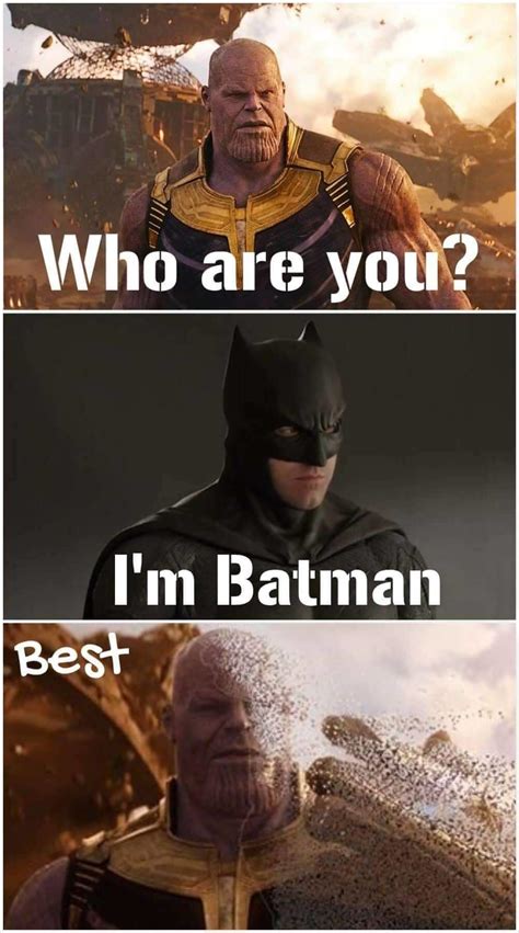 Thanos Vs Batman Batman Know Your Meme