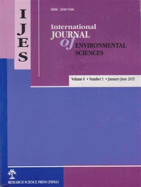 Buy International Journal of Environmental Sciences ...