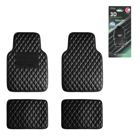 Fh Group Luxury Universal Liners Heavy Duty Faux Leather Car Floor Mats