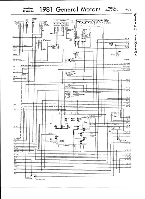 I Need Detailed Wiring Diagrams For 1981 Chevy El Camino Wv8
