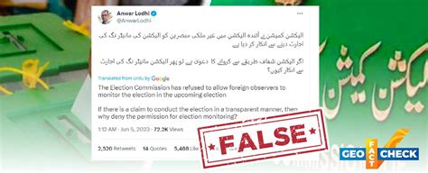 Fact Check Has Ecp Banned International Observers From Monitoring Polls