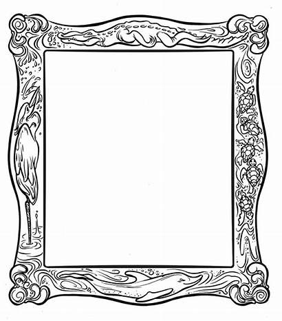 Frame Coloring Pages Frames Printable Sheets Clipart