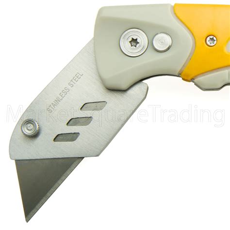 Folding Utility Knife 6inch Blade Holder Lock Back Takes Stanley Blades