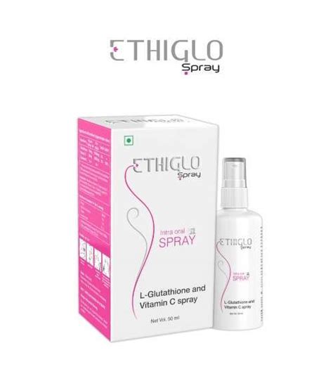 Ethiglo Spray Intra Oral Spray L Glutathione And Vitamin C Spray