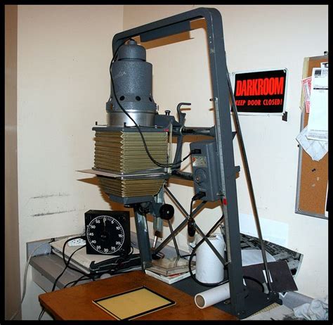 Beseler 45 Enlarger Supported From Behind Dark Room Photography