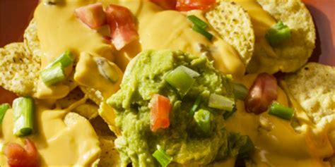 Nachos With Cheddar Cheese Sauce Herb