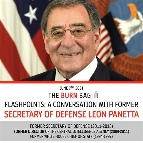 Flashpoints A Conversation With Former Secretary Of Defense Leon