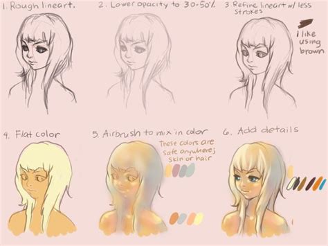 Pin By Ellen Bounds On How To Color Skin With Images Japanese