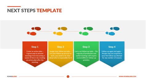 Next Steps Slide Editable Ppt Template Download Now