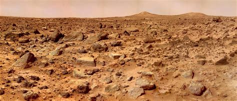 Mars Twin Peaks Super Resolution Image From Mars Pathfinder