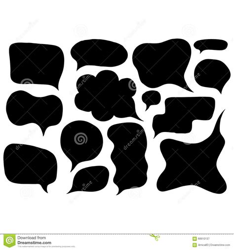 speech bubbles set stock vector illustration of chatting 68910137