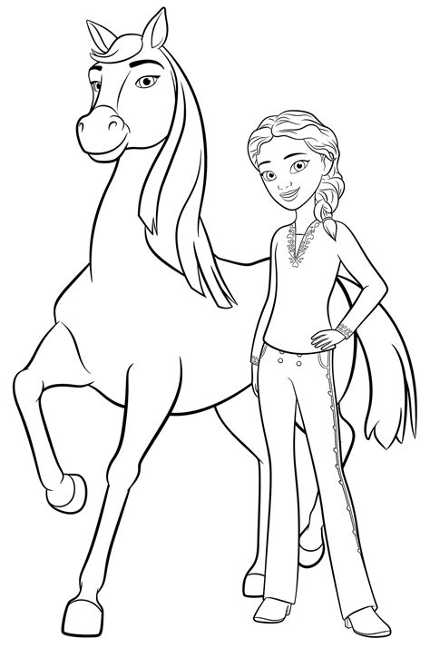 Printable Spirit Horse Coloring Pages Printable World Holiday